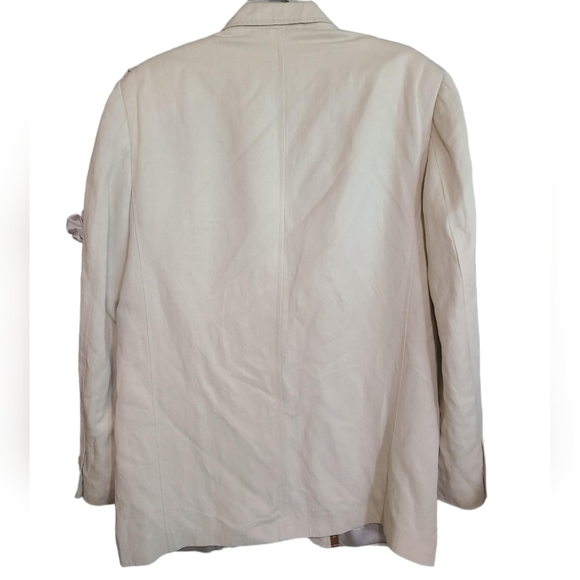TASSO ELBA silk and linen sport coat M - Picture 4 of 14